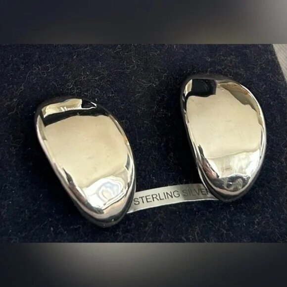 Harrods Sterling Silver Clip On Earrings NWT - Picture 1 of 5